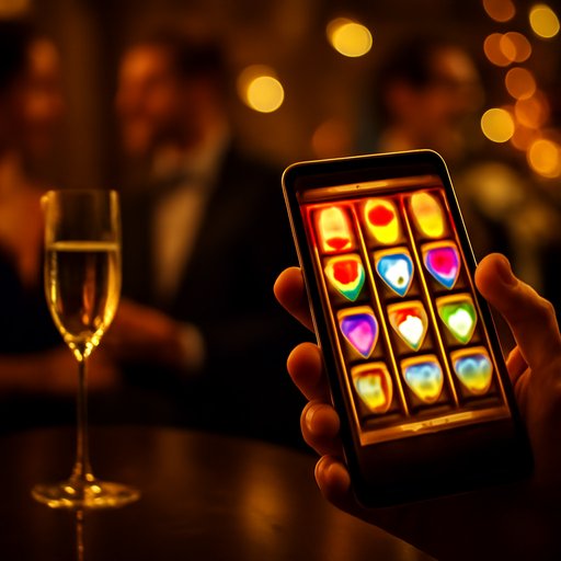 977bet slot reels glowing on phone display